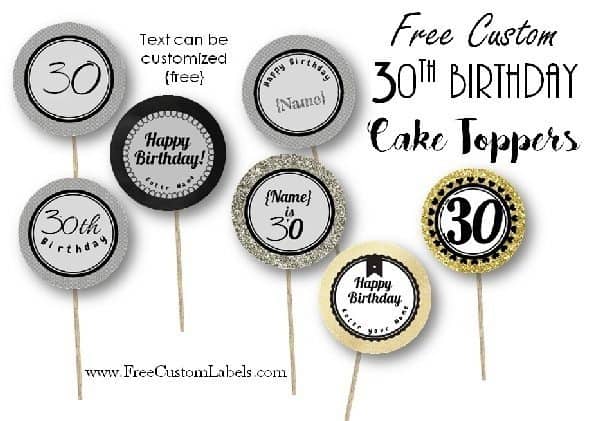 Custom Happy Birthday + Name & Age Cake Topper – The Cake People
