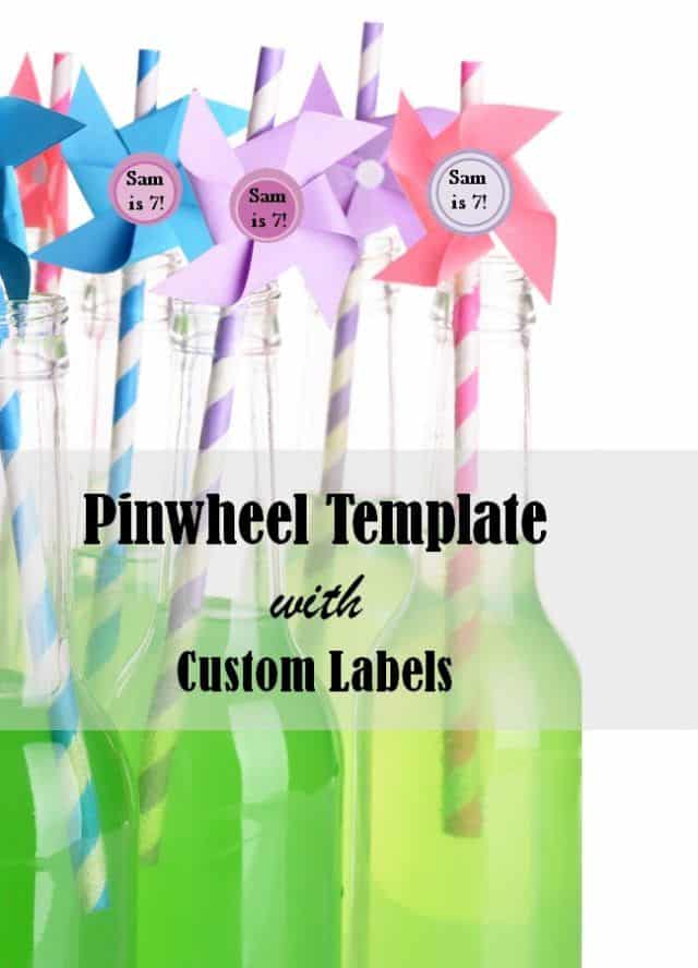 Free Pinwheel Template Instant Download Customizable